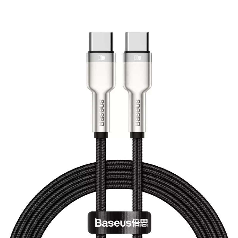 USB-C-naar-USB-C-kabel Baseus CATJK-C01, USB 3.2 Gen 1, 1 m, zwart