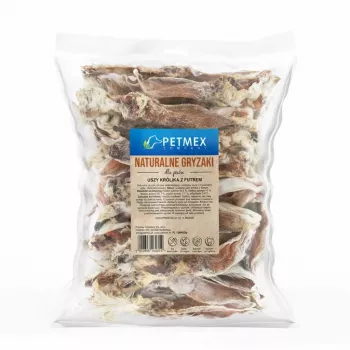 Hondensnacks PETMEX konijnenoren met vacht 200 g