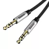 Baseus Yiven audiokabel 3,5-mm jackplug M30 1,5 m zilver + zwart