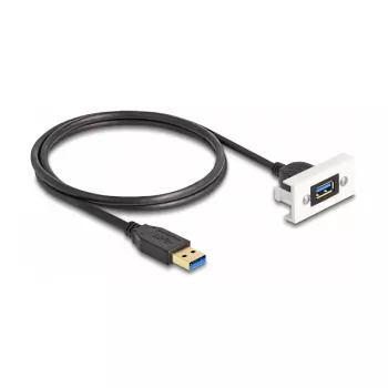 DeLOCK Easy 45 module SuperSpeed USB USB 3.2 Gen 1 USB Type-A bus naar stekker 1m