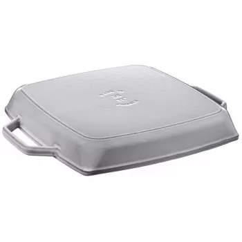 Grillpan Staub 40511-684-0 vierkant 28 cm, geschikt voor inductie, grafietgrijs