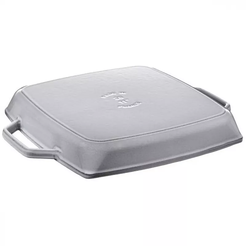 Grillpan Staub 40511-684-0 vierkant 28 cm, geschikt voor inductie, grafietgrijs