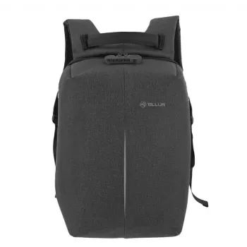 Rugzak Tellur Notebook 15.6 Antitheft met USB-aansluiting, zwart