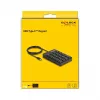 Delock 12108 USB Type-C numeriek toetsenbord, 19 toetsen, zwart
