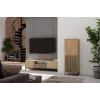 KAMARO 2DK smalle/GŁ eiken ARTISAN DISPLAY CABINET