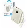 Powerbank Vention FKAN0-C 10000 mAh — 2× USB-C, 1× USB-A, 22,5 W, beige