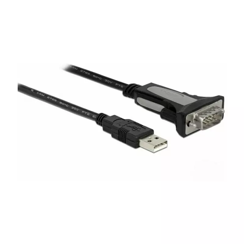 USB 2.0 Type-A naar 1 x serieel RS-232 DB9 4 m DeLOCK 66323