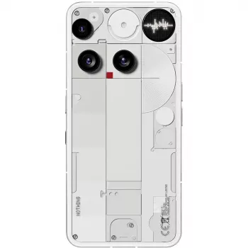 Nothing Phone (3) wit - 5G-smartphone - dual-sim - RAM 12 GB / interne opslag 256 GB - OLED-display - 6,67 inch (A10000023)