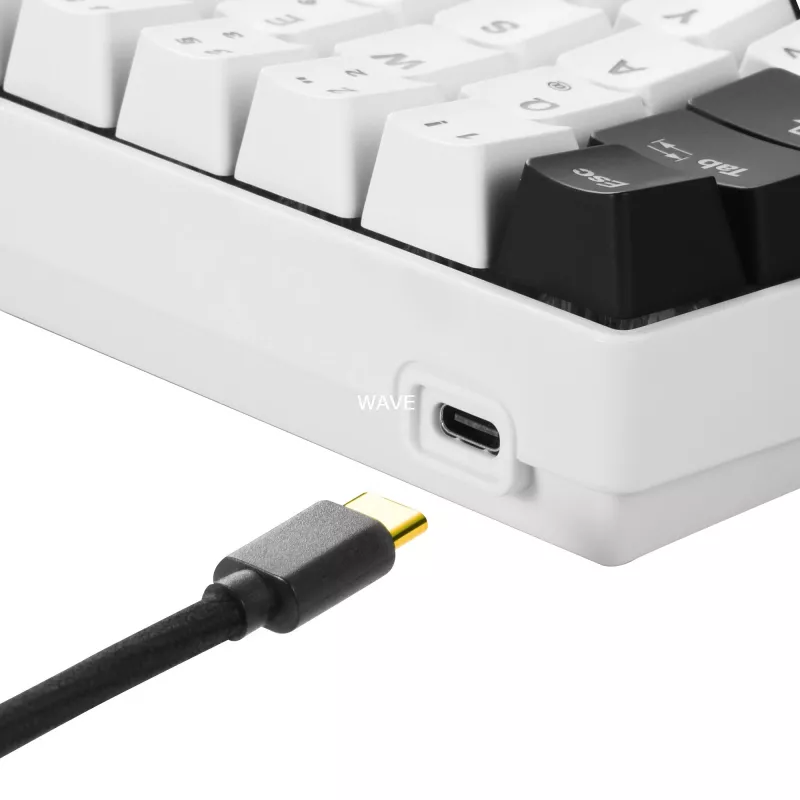 SKILLER SGK50 S4, gaming-toetsenbord wit/zwart, PT-indeling, Kailh Red