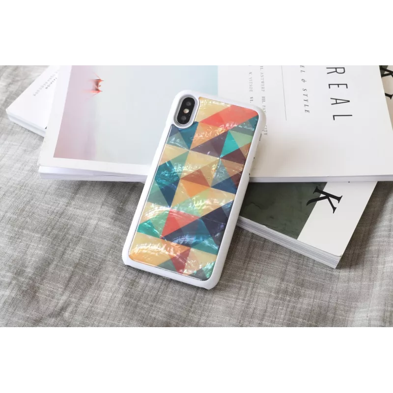 Beschermhoes iKins voor iPhone XS/S Mosaic wit