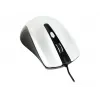 Bedrade dubbelhandige optische muis GEMBIRD MUS-4B-01-BS, USB Type-A, 1200 DPI, 4 knoppen, zwart/zilver