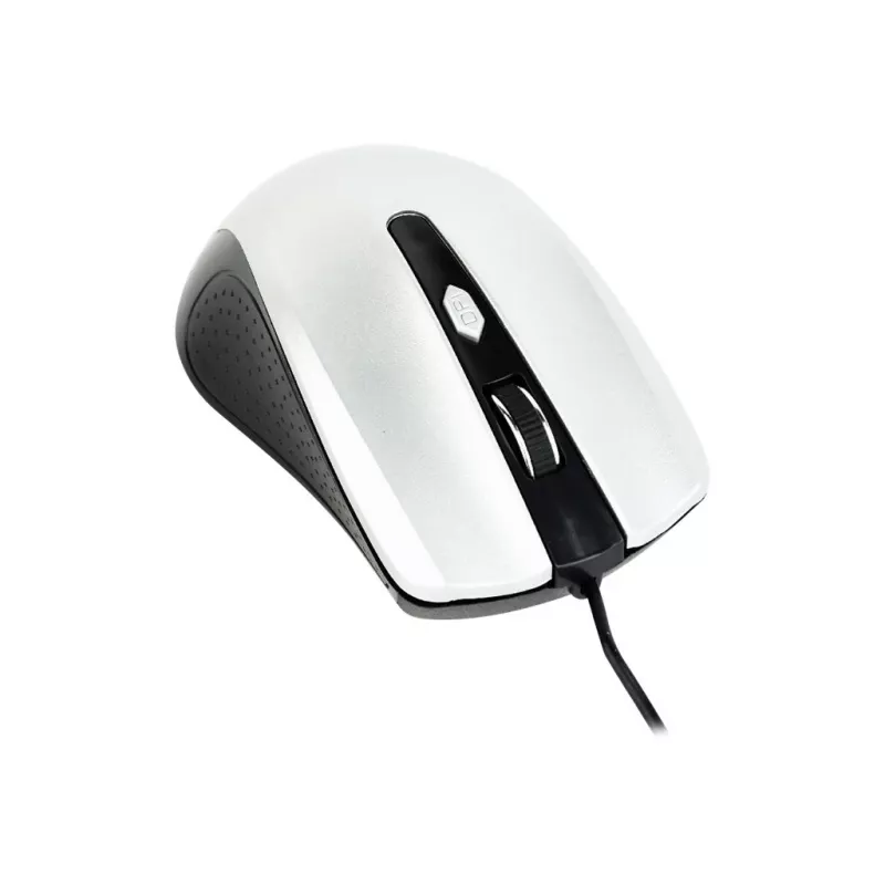 Bedrade dubbelhandige optische muis GEMBIRD MUS-4B-01-BS, USB Type-A, 1200 DPI, 4 knoppen, zwart/zilver