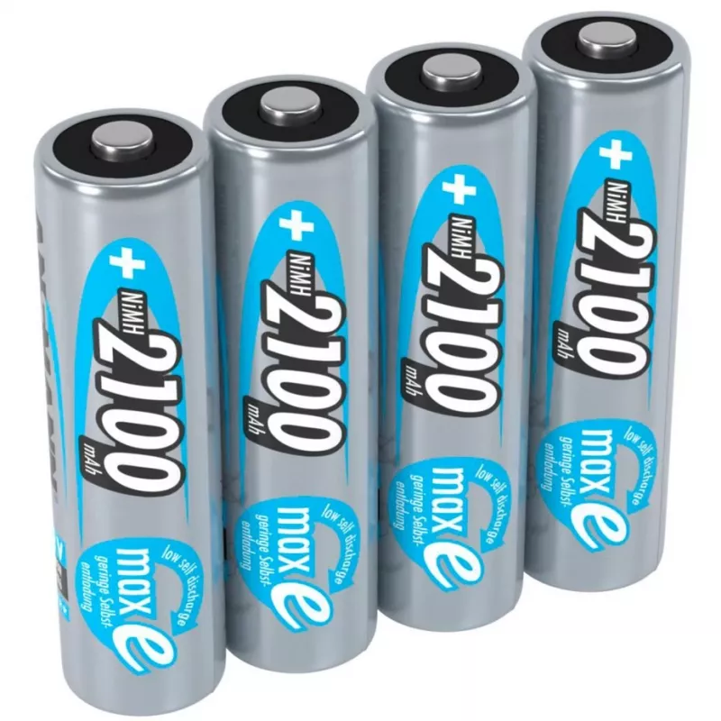 1x4 Ansmann maxE NiMH oplaadbare batterij Mignon AA 2100 mAh 5035052