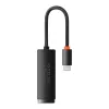 Netwerkadapter Baseus Lite Series USB-C naar RJ45 (zwart)