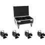 LED-lichtset EUROLITE THA-40PC 4x met case, compacte 4-delige verlichtingskit