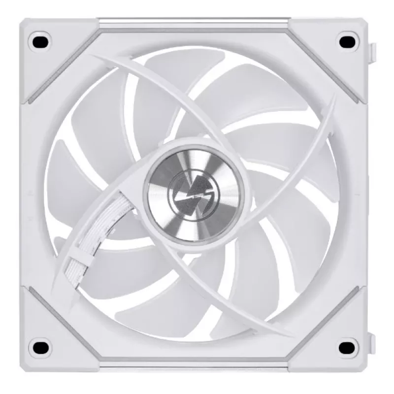 120mm Lian Li UNI FAN SL-INF Wireless ARGB PWM — wit, modulair magnetisch ventilatorsysteem
