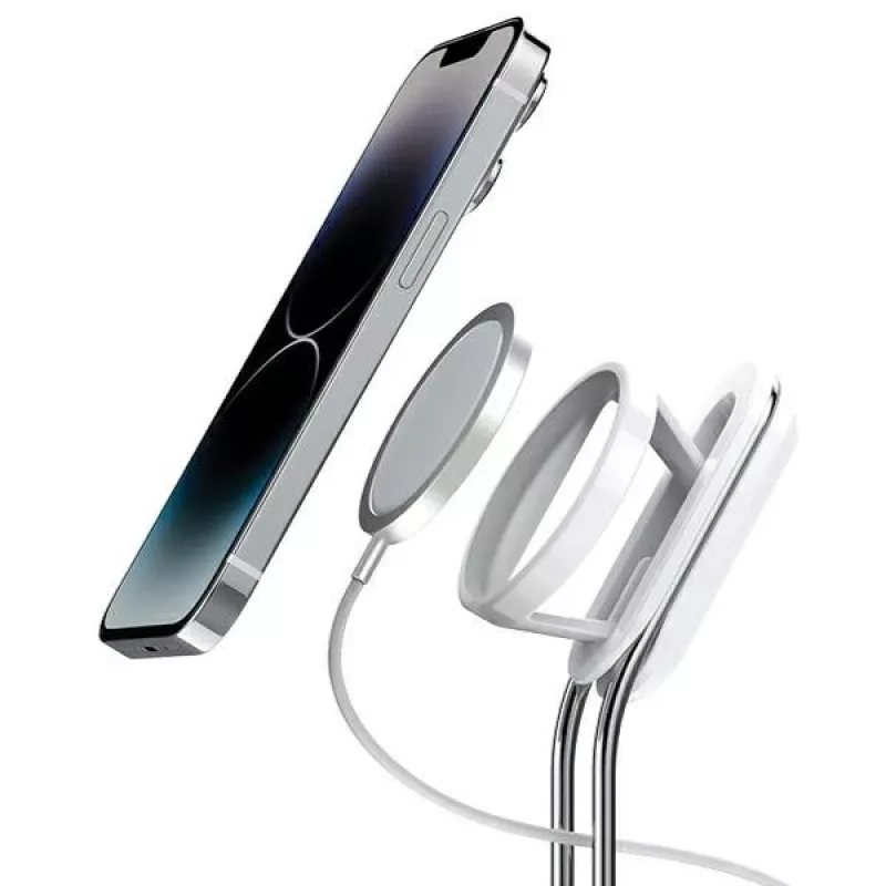 Telefoonstandaard SODI SIM-300 zilver MagSafe – deskthouder voor MagSafe-compatibele iPhone