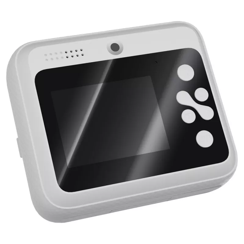 Instantcamera SAVIO AN-01 voor kinderen, wit, 6,1 cm (2,4″) LCD, MicroSDHC tot 32 GB, USB-C, 1200 mAh accu, geen ingebouwde flitser