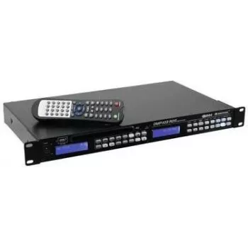 Mediaspeler Omnitronic DMP-103RDS stereo USB SD – stereoweergave, USB- en SD-kaartondersteuning, FM-RDS-tuner