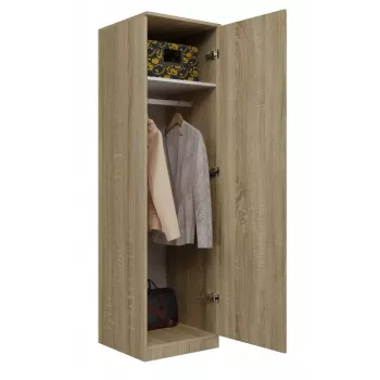 Kledingkast Topeshop SD-50 SON KPL 5 planken 1 deur eiken