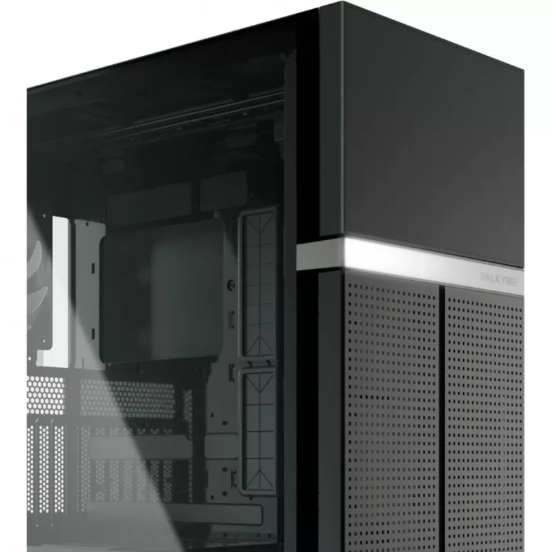 VK02 Lite, towerbehuizing zwart, gehard glas