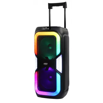 Power Audio Party Box luidspreker BT karaoke 2 microfoons afstandsbediening PRIME3 APS91