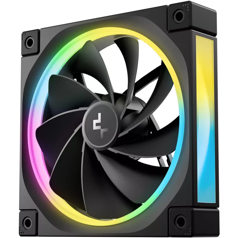 DeepCool FL12R R-FL12R-BKAPN1-G Reverse 120 mm behuizingsventilator, 500-2150 tpm, 33,9 dB, zwart