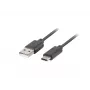 USB 2.0-kabel LANBERG CA-USBO-10CU-0005-BK — USB A naar USB C, 0,5 m, zwart