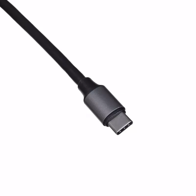 Unitek H1112F actieve USB-C-hub, 6 poorten, 5 Gbps, HDMI 4K@30Hz, RJ-45, 2x USB-A, 2x USB-C, PD 100 W, aluminium, grijs