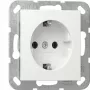 Gira SCHUKO-stopcontact System 55 zuiver wit model 418803 — inbouw geaarde wandcontactdoos