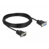 Seriële kabel DeLOCK 86598 zwart 5m RS-232 Sub-D9