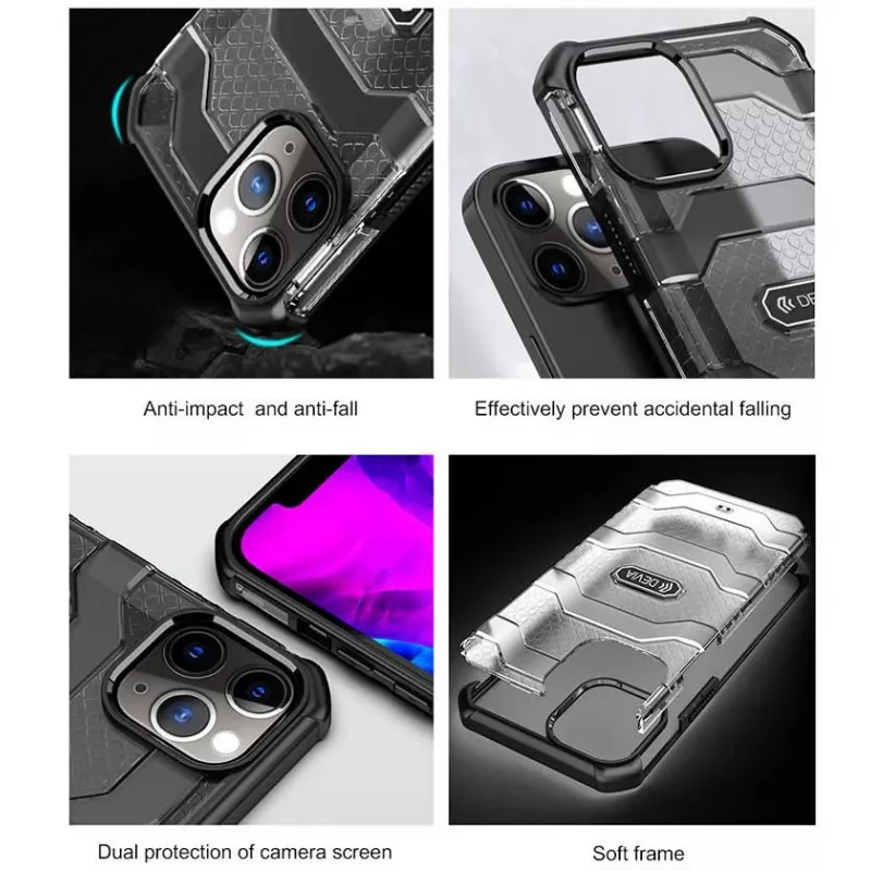 Schokbestendige hoes Devia Vanguard voor iPhone 12 mini, groen