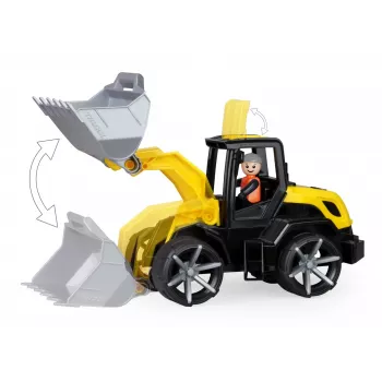 Speelgoedbulldozer Lena Truxx 2 open doos 04512, kunststof bouwvoertuig, duwspeelgoed, compact formaat