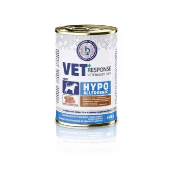 VET RESPONSE Hypoallergenic eend - natvoer voor honden - 400 g