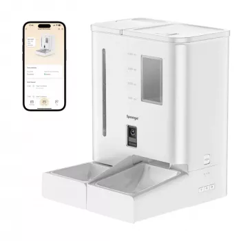 Automatische voerbak Sponge SPONGE Pet Feeder Smart DUAL — slimme dubbele voerbak voor huisdieren