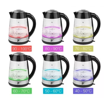 Waterkoker Lafe LAFCZA46806, 2200 W, 1,7 l, zwart