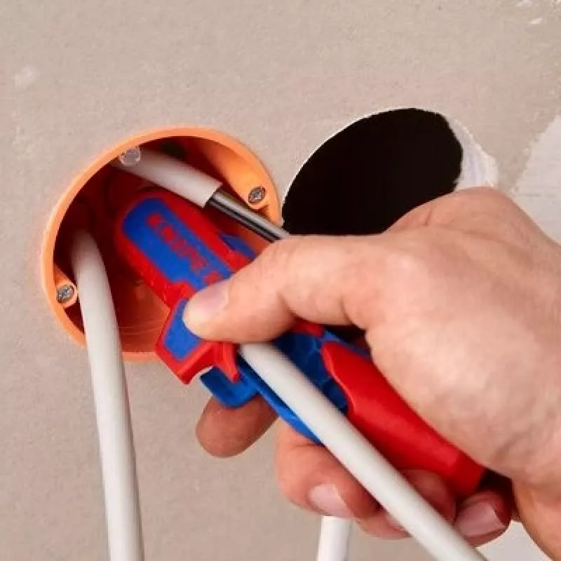 Striptang Knipex ErgoStrip PV 16 95 03 voor PV-kabels, verstelbare aanslag, ergonomische greep