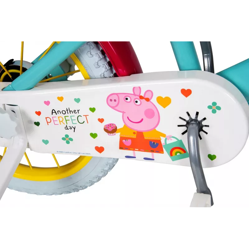 Kinderfiets Toimsa TOI1698 16 inch met Peppa Pig-afbeeldingen, geschikt voor leeftijd 3–6