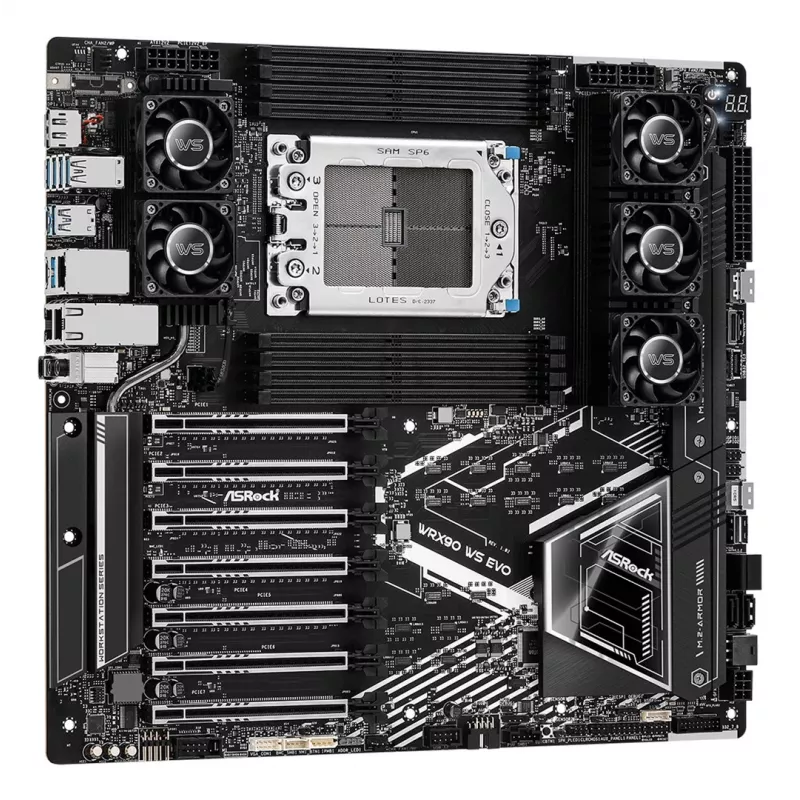 ASRock WRX90 WS EVO Moederbord AMD WRX90 Socket sTR5 EEB
