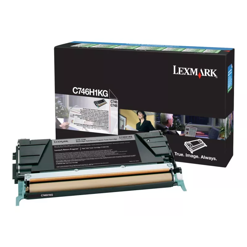 Toner Lexmark C746H1KG zwart 10000 pagina's