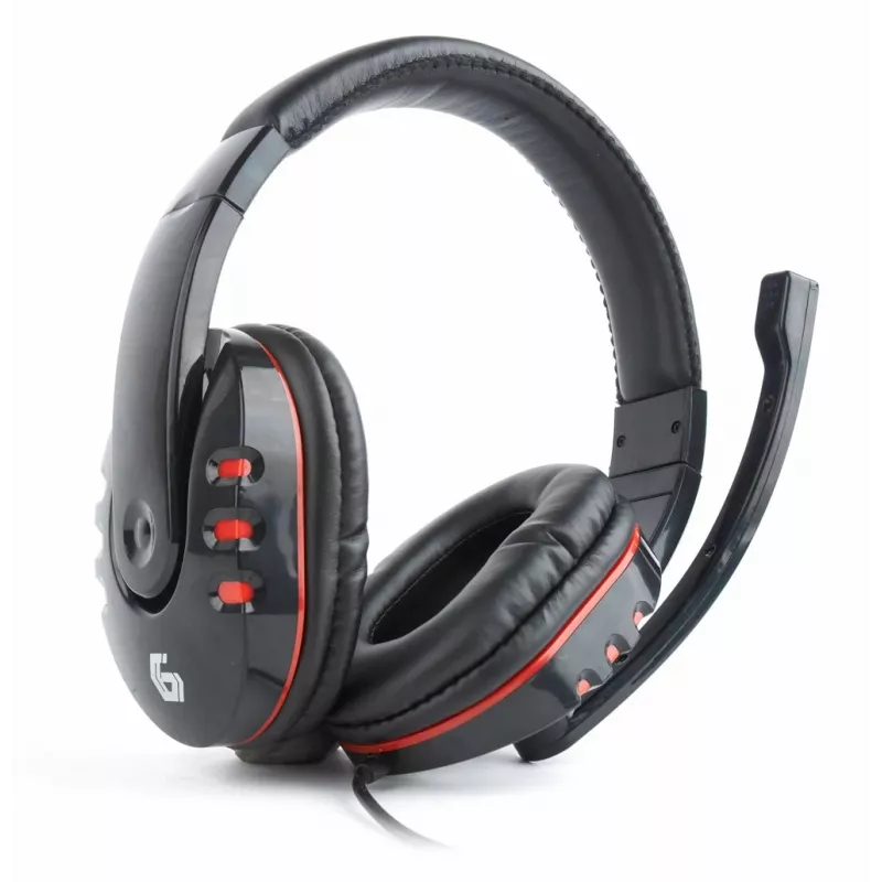 Gembird GHS-402 hoofdtelefoon/headset bekabeld hoofdband gaming zwart