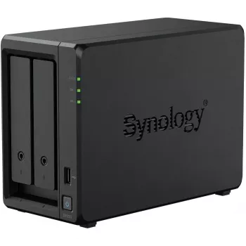 NAS-opslagserver SYNOLOGY DP320 desktop R1600, 8 GB RAM, 16 TB, 2-bay, HDD-ondersteuning, RAID, zwart