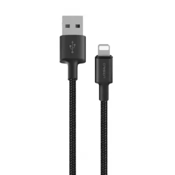 USB-A naar Lightning-kabel Orsen S9L 1 m 2,1A — zwart