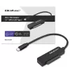 QOLTEC SATA-adapter 52269 voor 2,5-inch drive naar USB-C, ondersteunt tot 2 TB