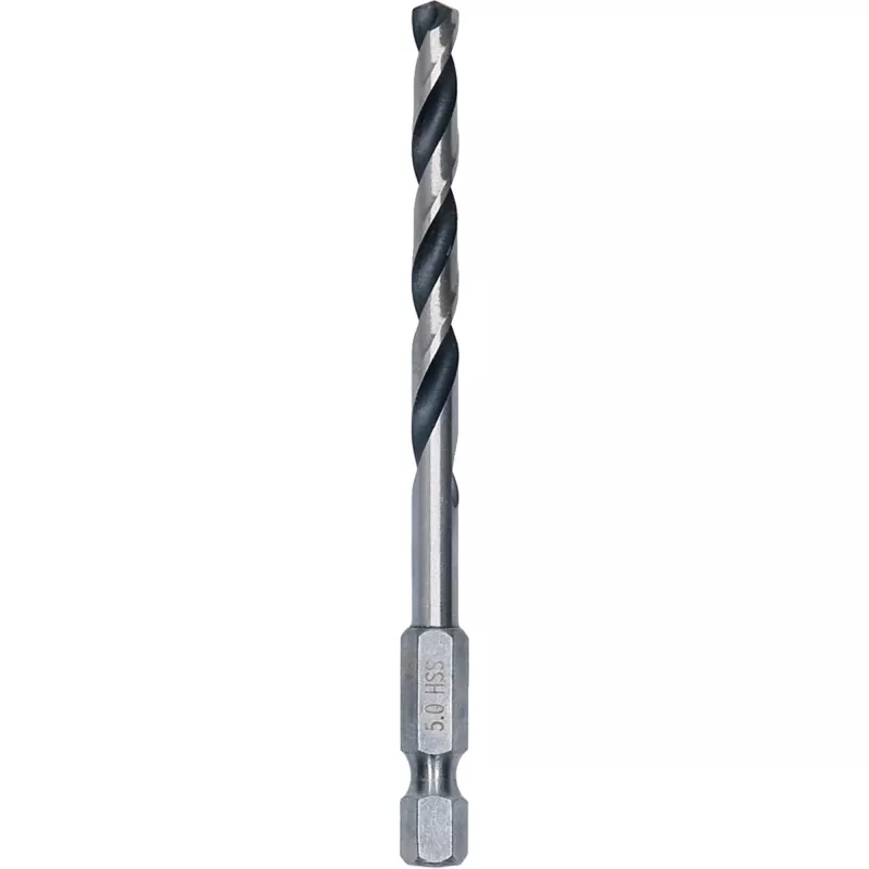 Bosch PointTeQ Hex HSS-spiraalboor, 5 mm