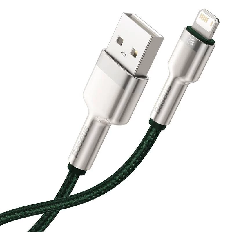USB-A naar Lightning kabel Baseus 1 m, groen