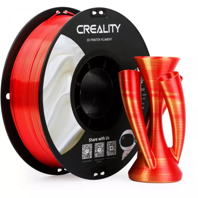 Creality CR-Silk PLA filament, 1,75 mm, 1 kg, goud/rood