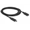 USB-kabel DeLOCK 85534 USB 3.2 Gen 1 1,5 m USB-C zwart