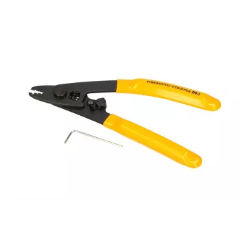 Glasvezelstripper Extralink CFS-3 voor 2–3 mm, 0,9 mm en 0,125 mm vezels, zwart/geel