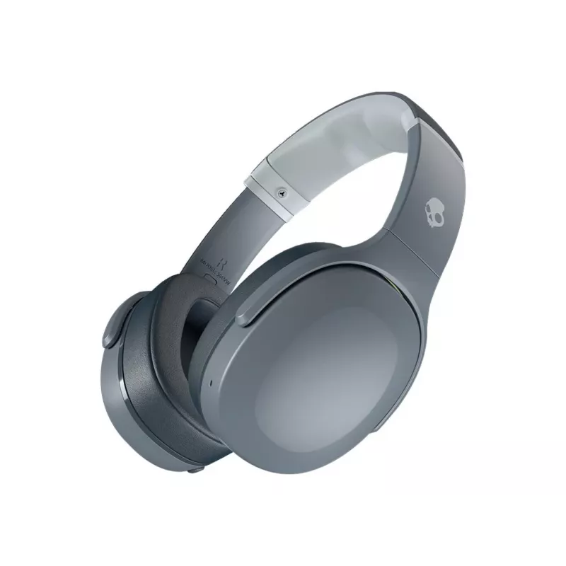 Koptelefoon Skullcandy Crusher Evo — bedraad & Bluetooth, grijs, 40 uur accu, USB-C, AUX, opvouwbaar